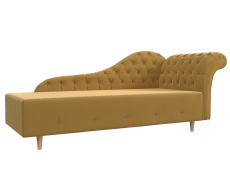 Кушетка диван, Кушетка Камерон правая, микровельвет