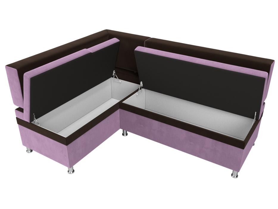 Кухонные уголки, Кухонный уголок Стайл левый угол, микровельвет