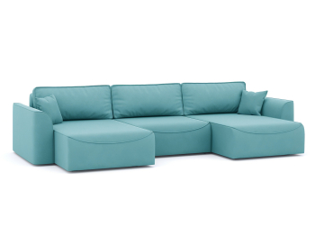 Диван-кровать П-образный Рафаэль еврокнижка НПБ, велюр