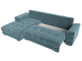 Угловой диван НордСтар левый угол, велюр