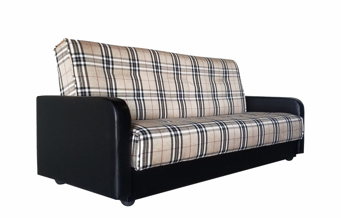 Диваны прямые, Диван-кровать книжка Кантри 120, рогожка/экокожа