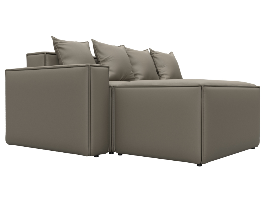 Диваны угловые в гостиную, Диван угловой модульный Лига-063 угол левый, экокожа GRIFON