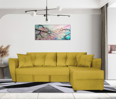 Диваны угловые в гостиную, Диван угловой  Амстердам 150, велюр