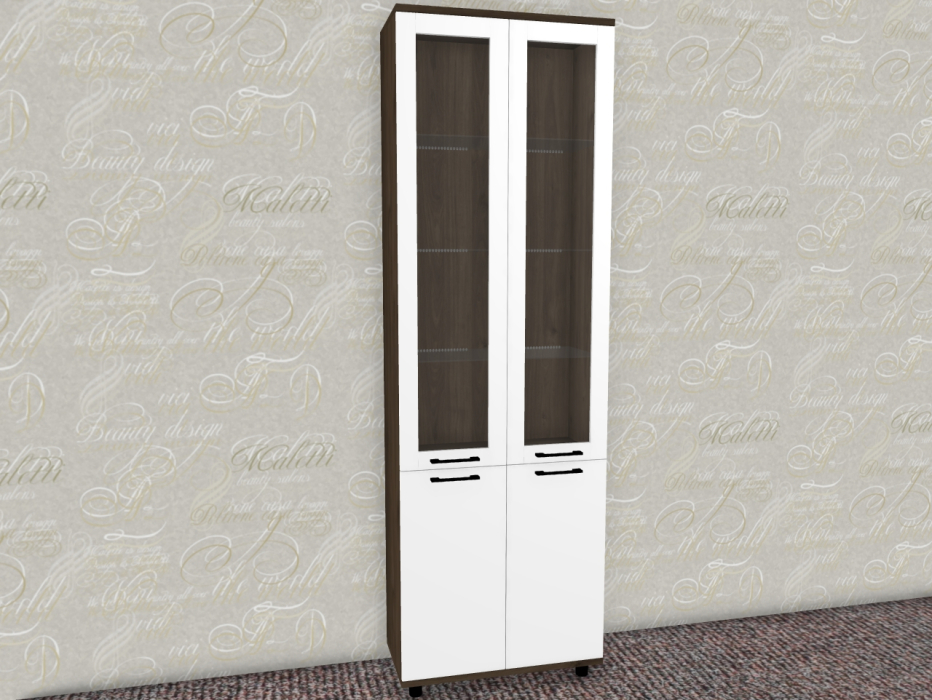 Шкафы двухстворчатые, Модульная система Грейс Шкаф ШК-5036  Гикори Джексон Темный