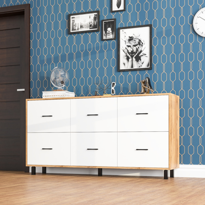 Комоды, Большой комод с шестью ящиками РВК 127-1704