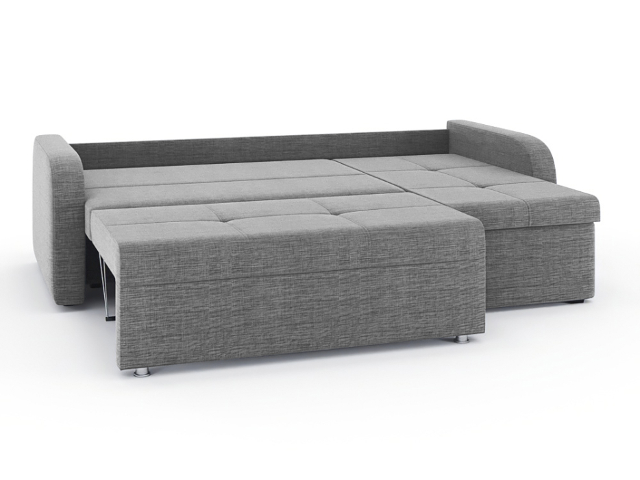 Диваны угловые в гостиную, Диван-кровать угловой Мини Люкс трехсекционная еврокнижка, рогожка Люкс