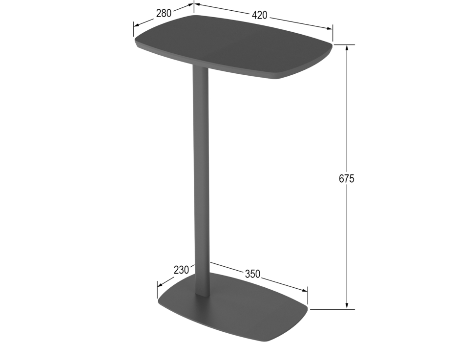 Журнальные столики, Придиванный стол Калифорния ДЕЙ колор