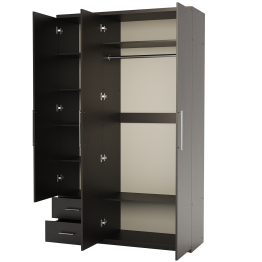 Шкаф трехдверный Комфорт МКЯ-32/1 120х60 с зеркалом