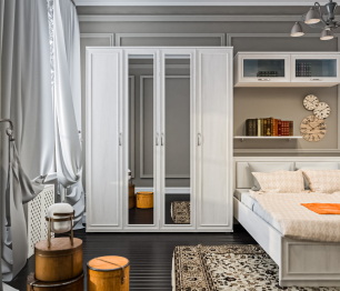 Шкаф 4-х дверный Флоренция СБ-2389