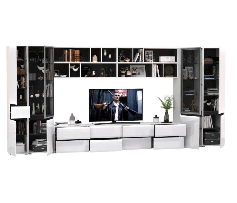 Стенки для гостиной, Сидней корпусная мебель в гостиную № 91