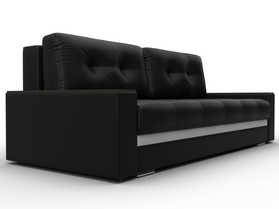 Диваны прямые, Диван прямой с декором Лига-096 НПБ, экокожа