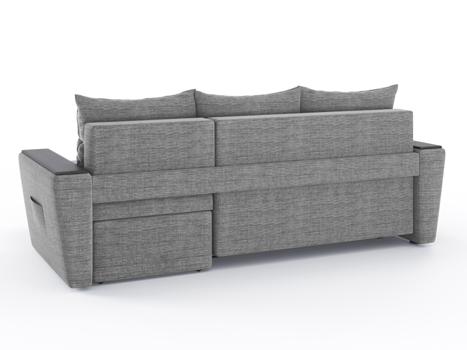 Диваны угловые в гостиную, Диван-кровать угловой Дубай Майами еврокнижка трехсекционная, рогожка Люкс