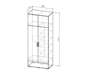 Шкаф для прихожей Бруно