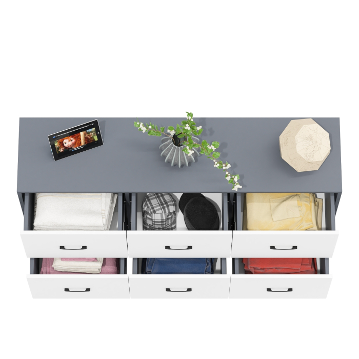 ТВ-тумбы, Комод шесть выдвижных ящиков РВК 127-1504