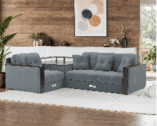 Диваны угловые в гостиную, Диван угловой Прага НПБ Велюр