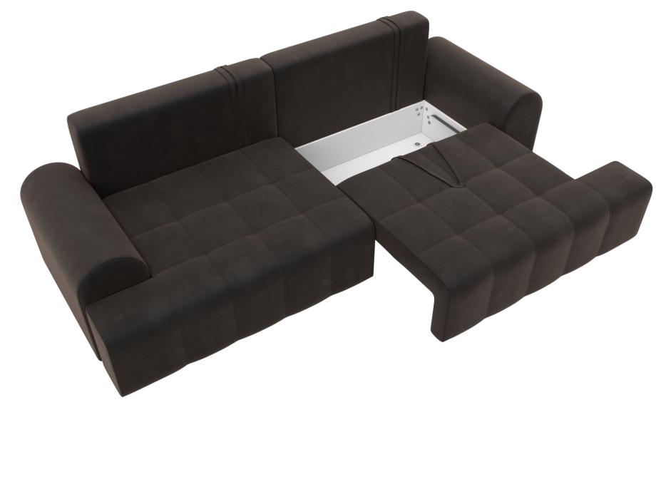 Диваны еврокнижки, Диван прямой Лига-080, велюр SEVEN