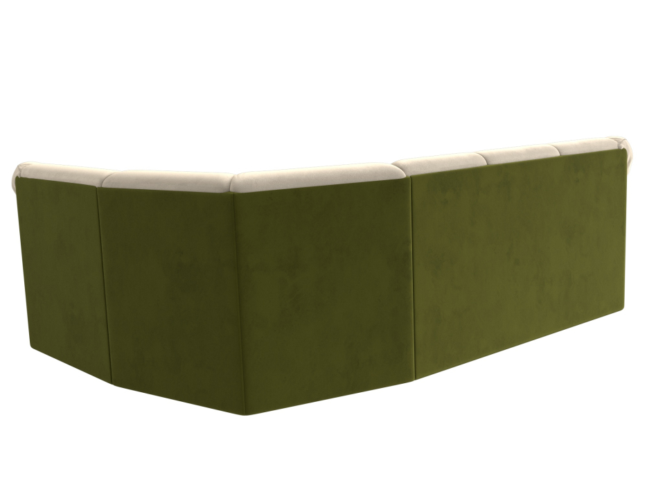 Диваны угловые в гостиную, Диван угловой Карнелла правый угол, микровельвет