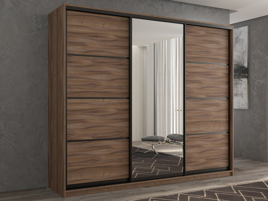 Шкафы-купе 3-х дверные, Шкаф-купе 3х дверный Кааппи 2 210х45