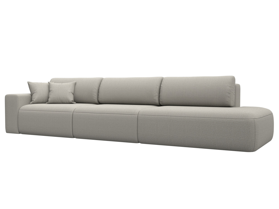 Диваны еврокнижки, Диван прямой Лига-036 НПБ Модерн Лонг подлокотник слева, рогожка Амур