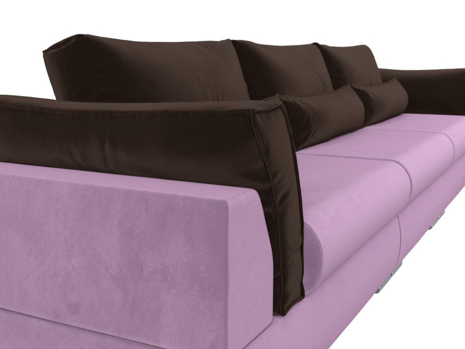 Диваны с ящиком для белья, Прямой диван Пекин Long, микровельвет