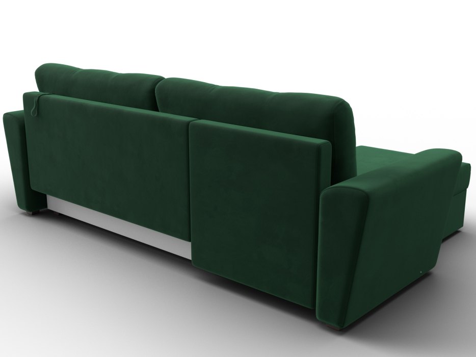 Диваны угловые в гостиную, Угловой диван Амстердам Лайт левый угол, велюр