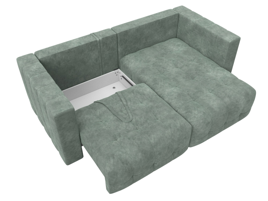 Диваны еврокнижки, Диван угловой Лига-052 НПБ угол универсальный, велюр BRUT