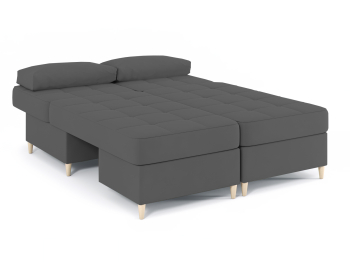 Диван-кровать угловой Оливер 2 еврокнижка-трансформер, велюр