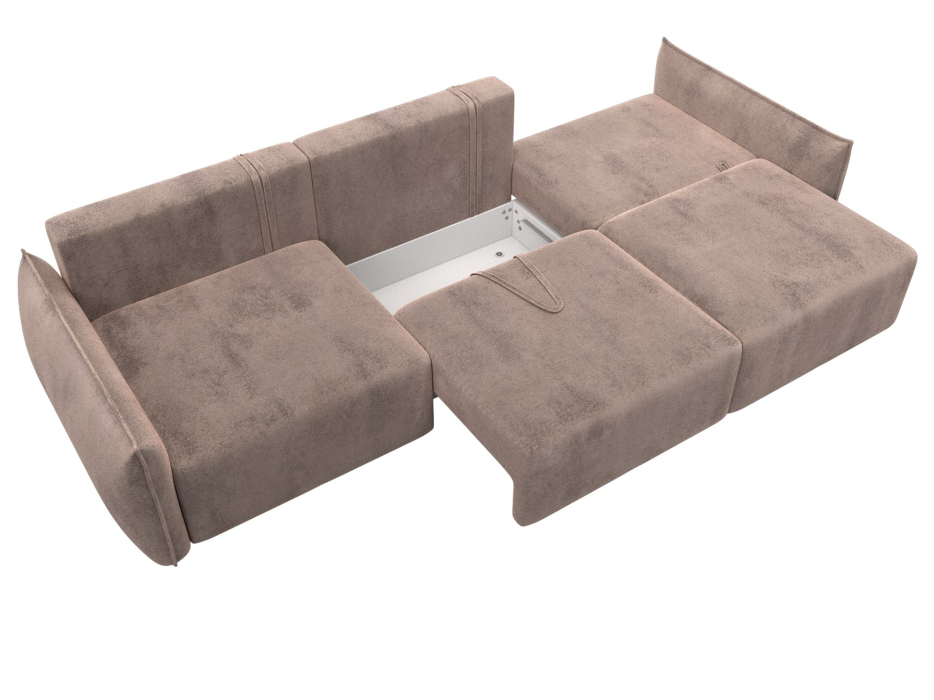 Диваны еврокнижки, Диван прямой Лига-051 НПБ Лонг, велюр TOWER