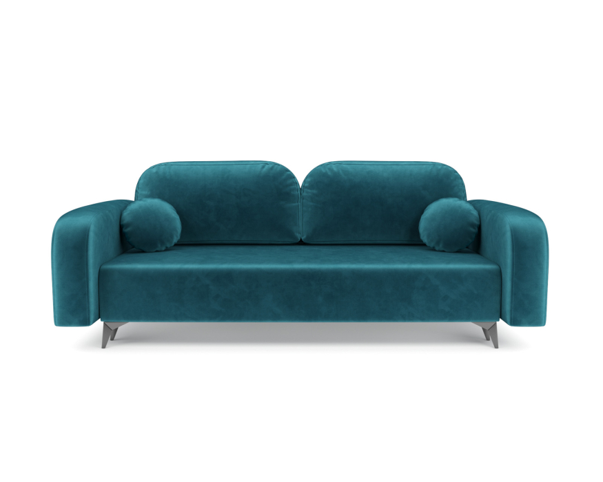 Диваны с ящиком для белья, Диван прямой тик-так Цюрих (Бархат)