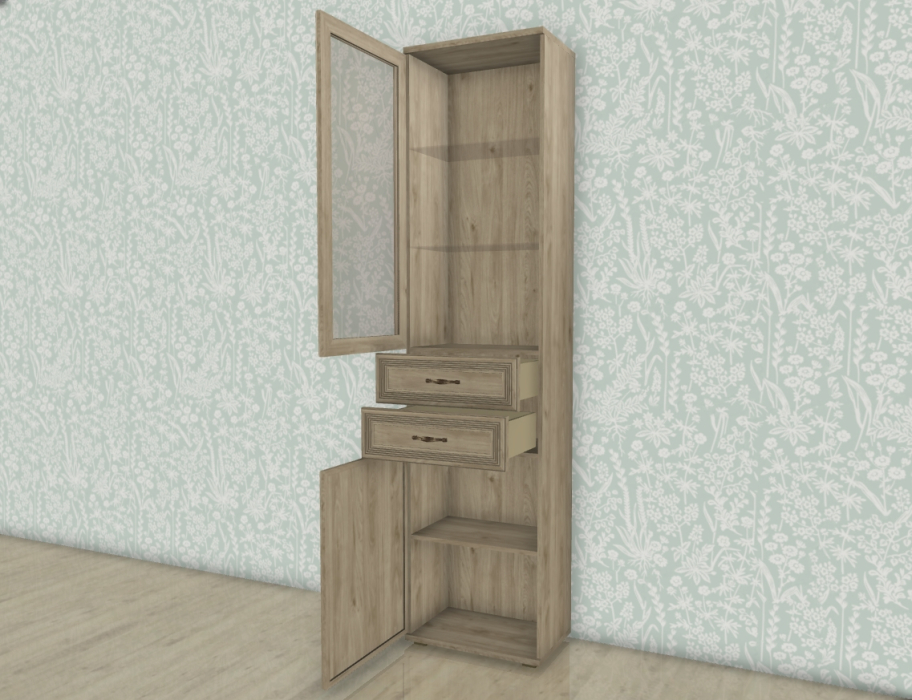 Шкафы одностворчатые, Модульная система Карина Шкаф ШК-1047