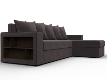 Диван угловой Дубай Лайт угол универсальный, велюр