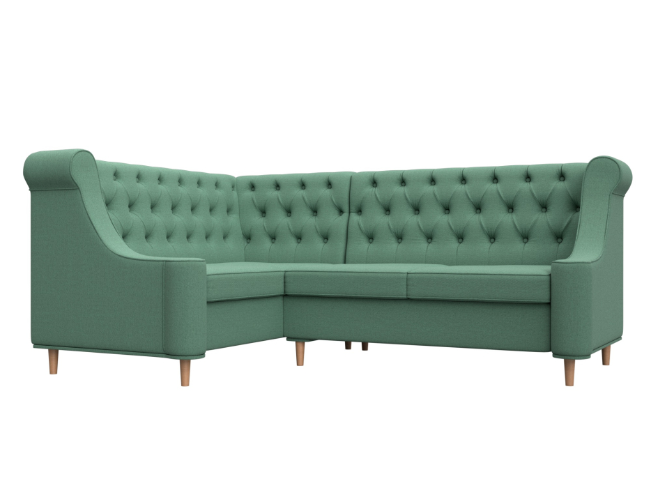 Диваны угловые кухонные, Диван кухонный угловой Бронкс левый угол, рогожка Амур