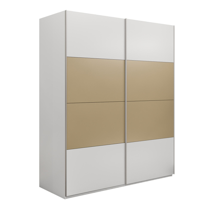 Шкафы-купе 2-х дверные, Шкаф-купе Эста 2-х дверный ДСП/Стекла фисташка/Доводчик 160х66х240