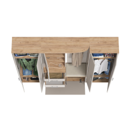 Комплект из трёх модулей для прихожей серии Домино