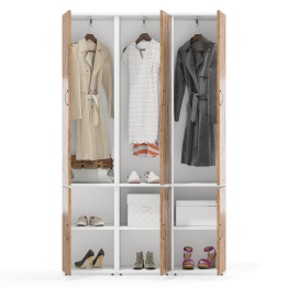 Три узких пенала для белья и верхней одежды Лидер-8 МД 21Б