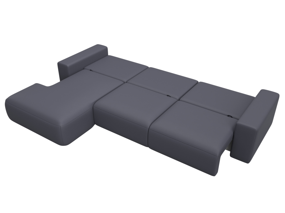 Диваны еврокнижки, Диван угловой Лига-036 НПБ Классик Лонг левый угол, экокожа GRIFON