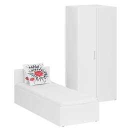 Кровать односпальная 800 с угловым шкафом Стандарт