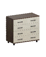 Комоды, Модульная система Грейс Комод КМ-5031  Гикори Джексон Темный