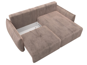 Диван угловой Лига-051 НПБ угол универсальный, велюр TOWER