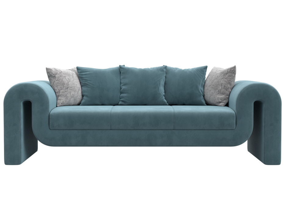 Диваны прямые кухонные, Диван прямой Волна, велюр