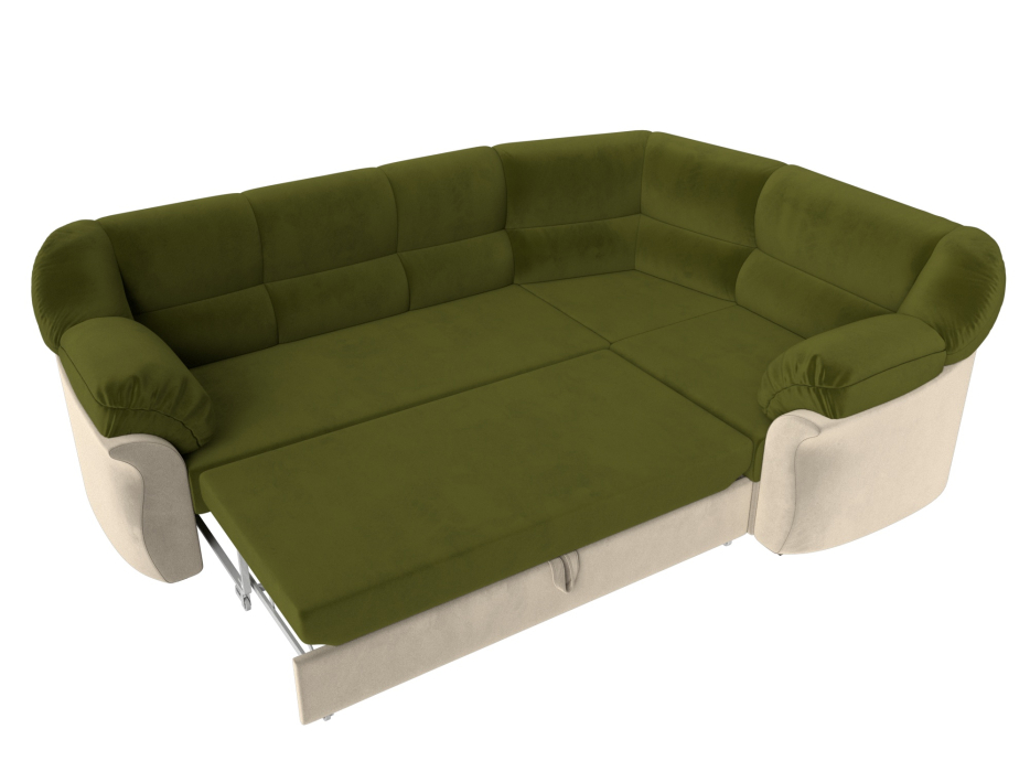 Диваны угловые в гостиную, Диван угловой Карнелла правый угол, микровельвет