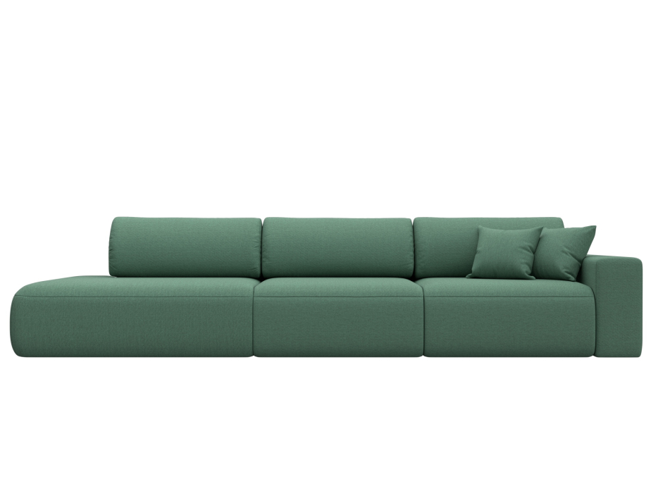 Диваны еврокнижки, Диван прямой Лига-036 НПБ Модерн Лонг подлокотник справа, рогожка Амур