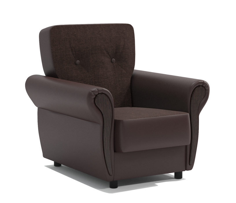 Кресло для отдыха, Кресло для отдыха Классика М, экокожа/ткань