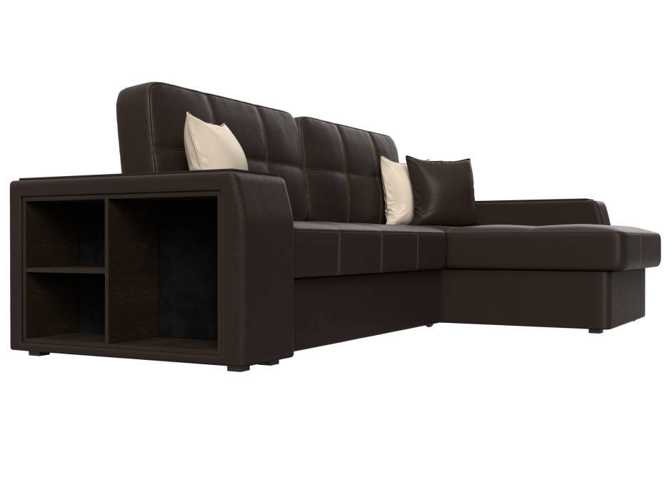 Диваны угловые в гостиную, Угловой диван Брюссель правый угол, экокожа