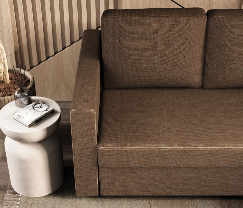 Диваны угловые в гостиную, Диван угловой Джессика 2 правый, рогожка