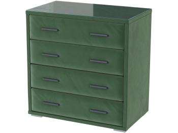 Комод интерьерный со стеклом