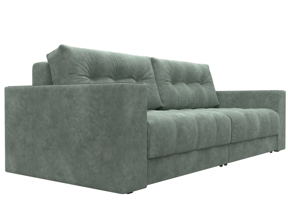 Диваны еврокнижки, Диван прямой с декором Лига-049 НПБ, велюр BRUT