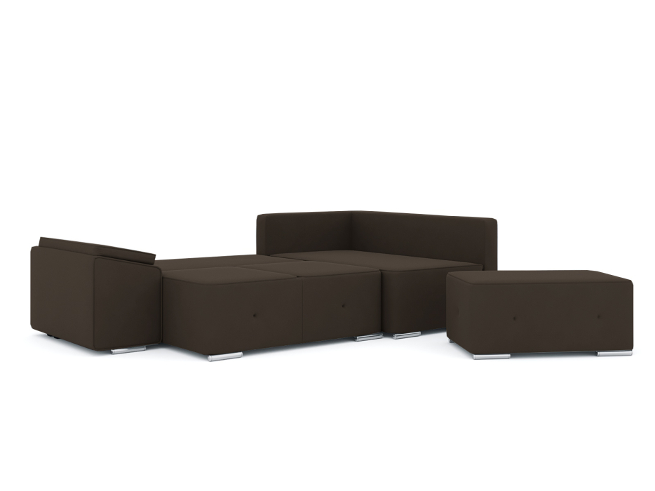 Диваны угловые в гостиную, Диван-кровать угловой Хавьер  ПБ еврокнижка, велюр