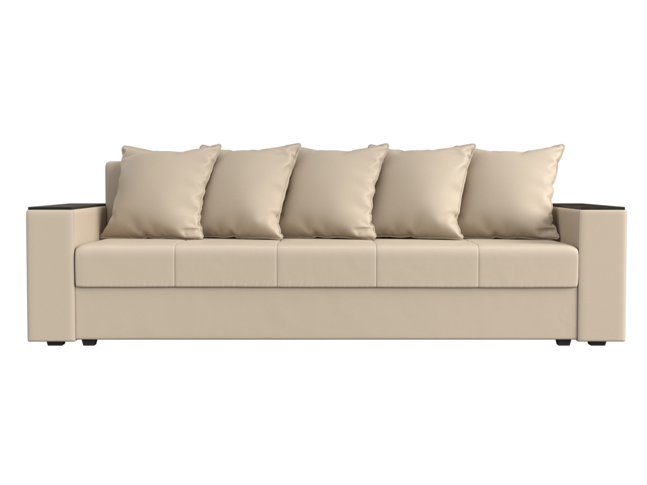 Диваны прямые, Диван прямой Дубай Лайт полки слева, экокожа