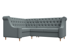 Диваны угловые кухонные, Диван кухонный угловой Бронкс левый угол, рогожка Амур